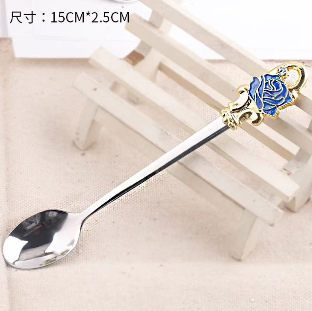 Чашка термостойкая 320 мл с ложечкой блюдцем и крышечкой Чайная пара Синяя роза Подарочная упаковка Кременчуг - изображение 6