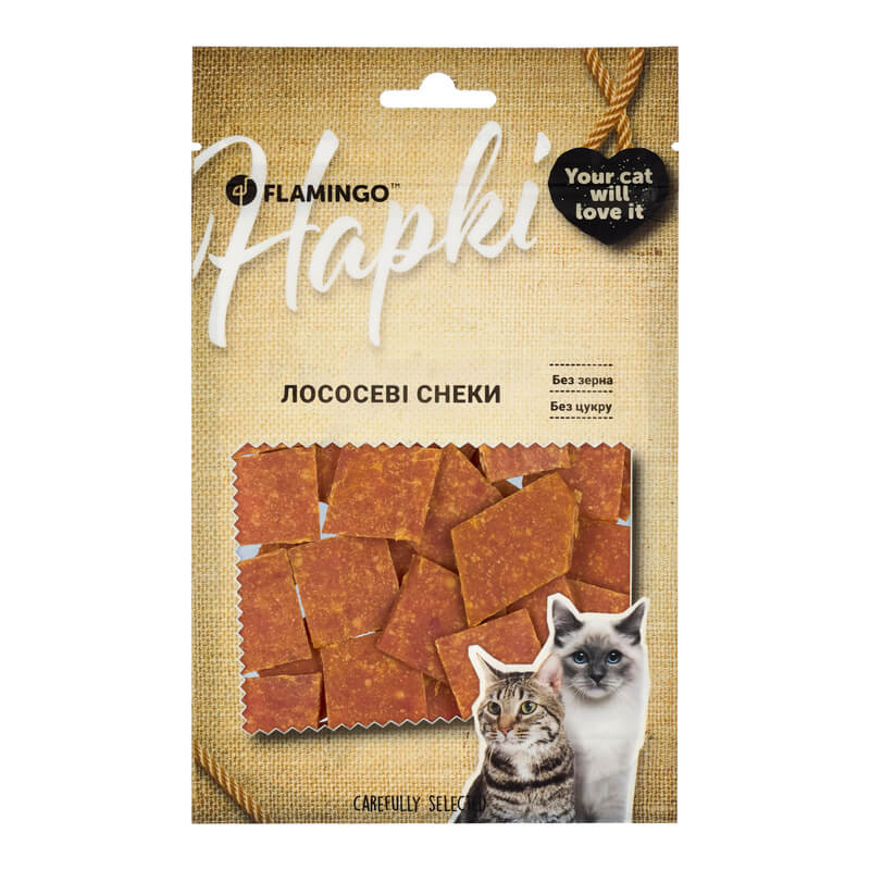 Ласощі Flamingo снеки з м’ясом лосося та тріски для котів, 50 г Київ - фото 1