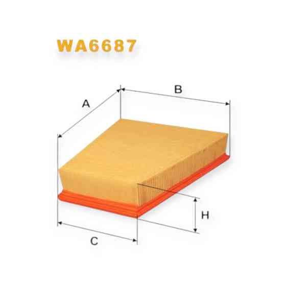 Фильтр Фольцваген Поло IV-V, Шкода Fabia I-II 1.0-1.4i 16V воздушный Мукачево