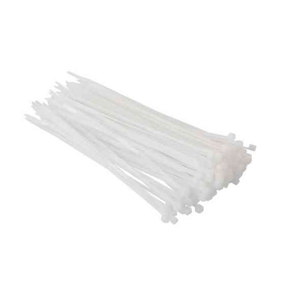 Хомут пластиковый, 2,5×150 мм, 100 шт/упак, белый INTERTOOL TC-2515 Киев