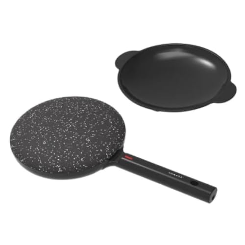 Сковорода блинница электрическая Ø20 (см) с антипригарным покрытием 600 Вт Черный SK-07068 Киев