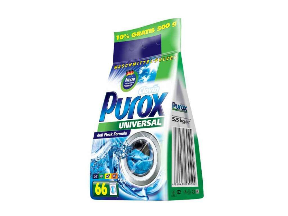 Пральний порошок універс. 5,5кг п/е Universal ТМ PUROX Київ - фото 1