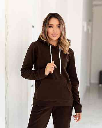 Спортивный флисовый костюм женский 