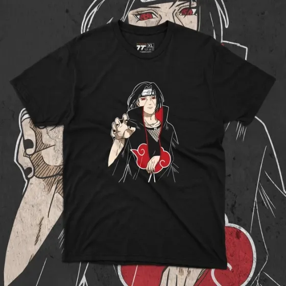 Футболка для подростка мальчика с принтом Наруто Ітачі Учіха 4 Размер 160 Anime10301 Днепр