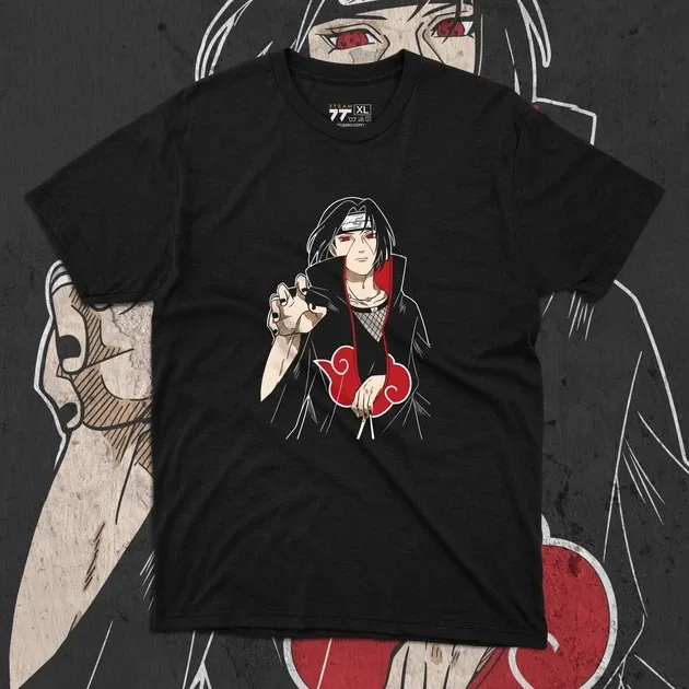 Футболка для підлітка хлопчика з принтом Наруто Ітачі Учіха 4 Розмір 160 Anime10301 Дніпро - фото 1