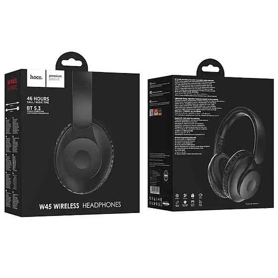 Навушники бездротові HOCO W45 Enjoy BT headset Black 6942007601191 Одеса