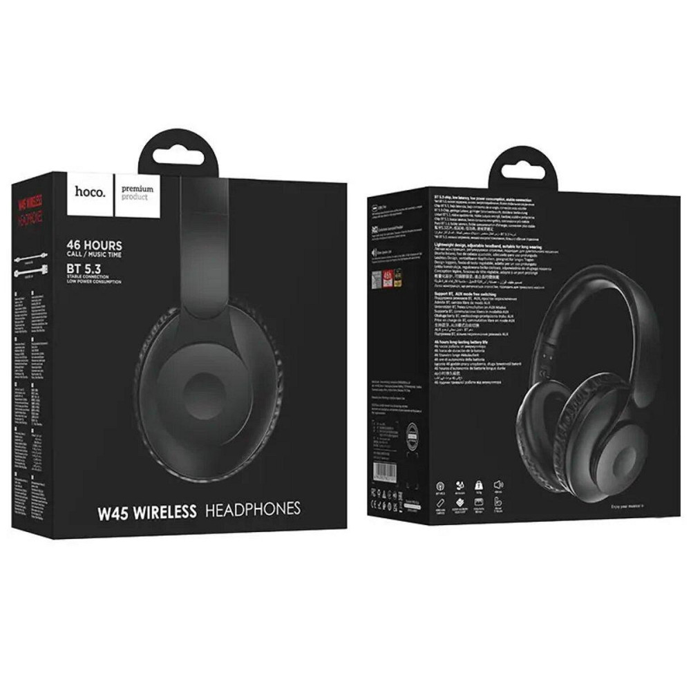 Навушники бездротові HOCO W45 Enjoy BT headset Black 6942007601191 Одеса - фото 4