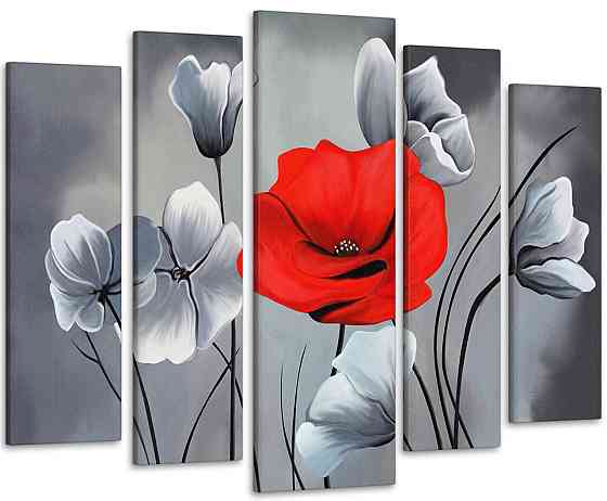 Модульная картина Абстракция Цветы Art-151_5 115x170 см Киев