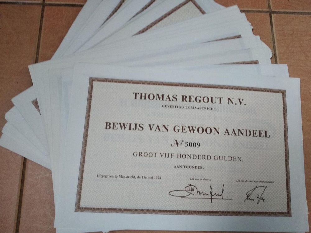 Акция. Нидерланды. 1974 год Thomas Regout N.V/ (5 - 45) Полтава - изображение 1