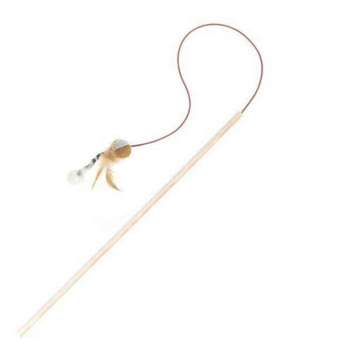 Іграшка Comfy Вудочка з м'ячиком для котів, 40 см (текстиль) Вінниця - фото 1