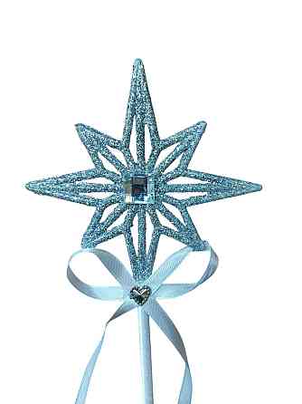 Чарівна паличка феї для костюму 43 см біло-сріблястий Київ