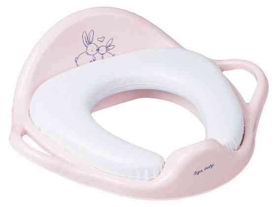 Накладка дитяча на сидіння унітазу Bunny powder pink Київ