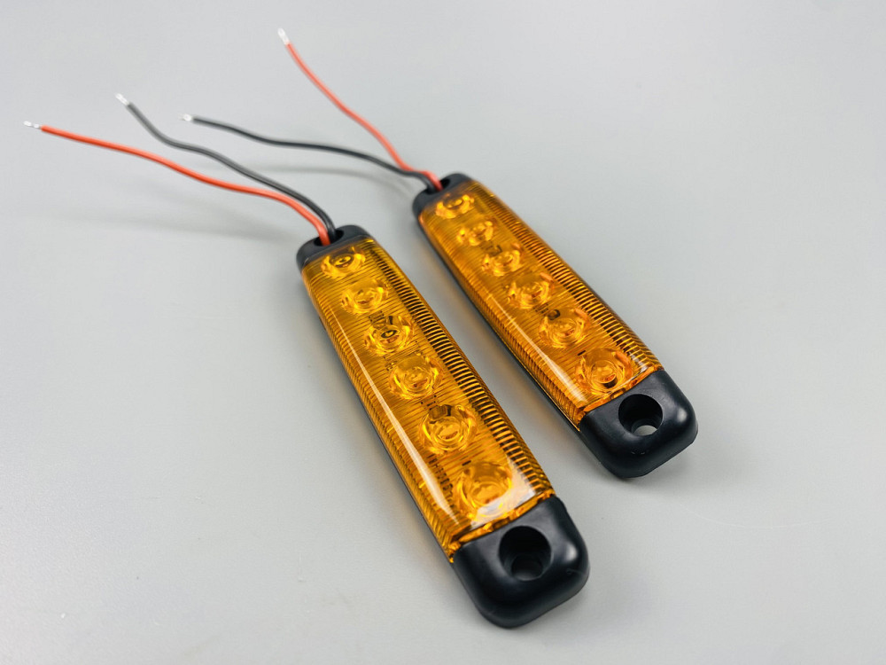 Бічні покажчики габаритних вогнів для вантажівки, габаритні вогні, стоп-сигнал, заднє світло 6 світлодіодів Мукачево - фото 8