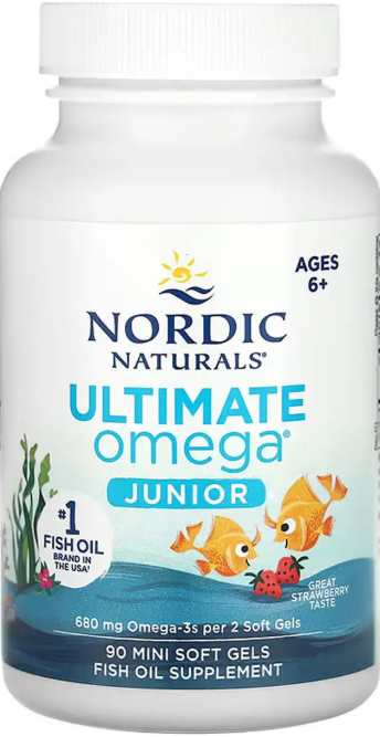 Омега для детей Nordic Naturals Ultimate Omega Junior 90 мини гел капс клубника Киев - изображение 1