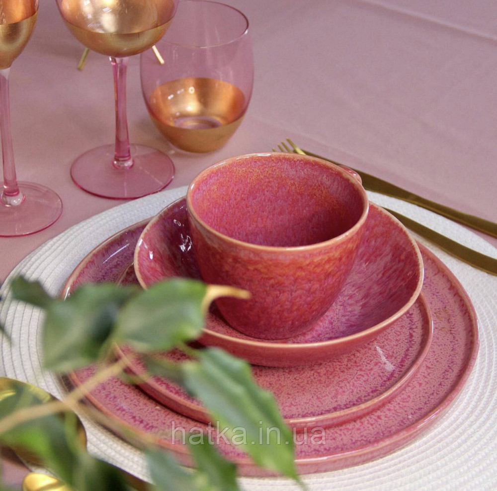 Чашка Olens "Pink" 400 мл кераміка рожева Київ - фото 2