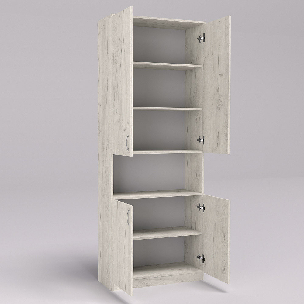 Шкаф ОШК-2, Дуб Крафт Білий, 800/340/2100 Львов - изображение 2