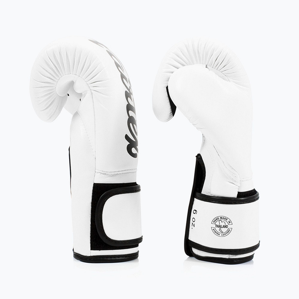 Боксерські рукавиці Fairtex BGV14 White 14 унцій (бинти в комплекті) Кам'янське - фото 5