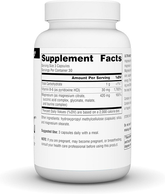 Магний для сердца и сосудов Source Naturals Ultra-Mag 90 капс Киев - изображение 2