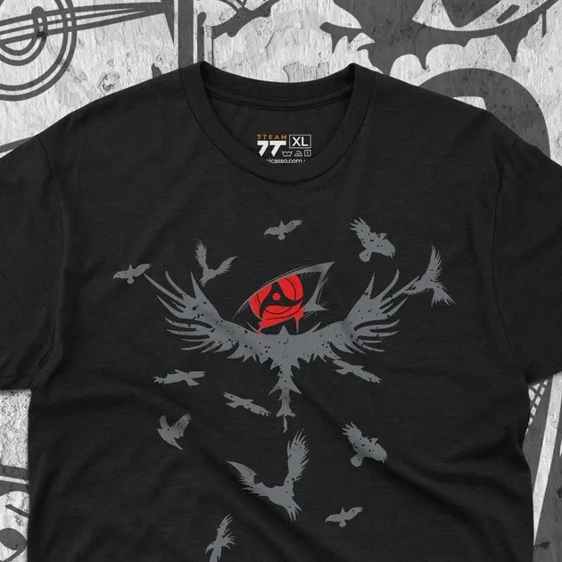 Футболка для підлітка хлопчика з принтом Наруто Ворони Ітачі Розмір 160 Anime10174 Дніпро - фото 4