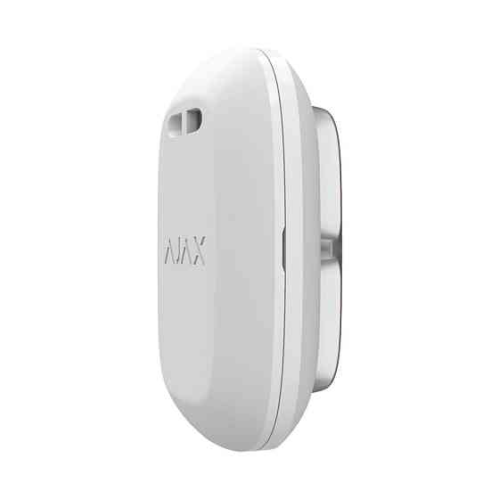 Бездротова екстрена кнопка Ajax DoubleButton (8EU) ASP white з захистом від випадкових натискань Київ