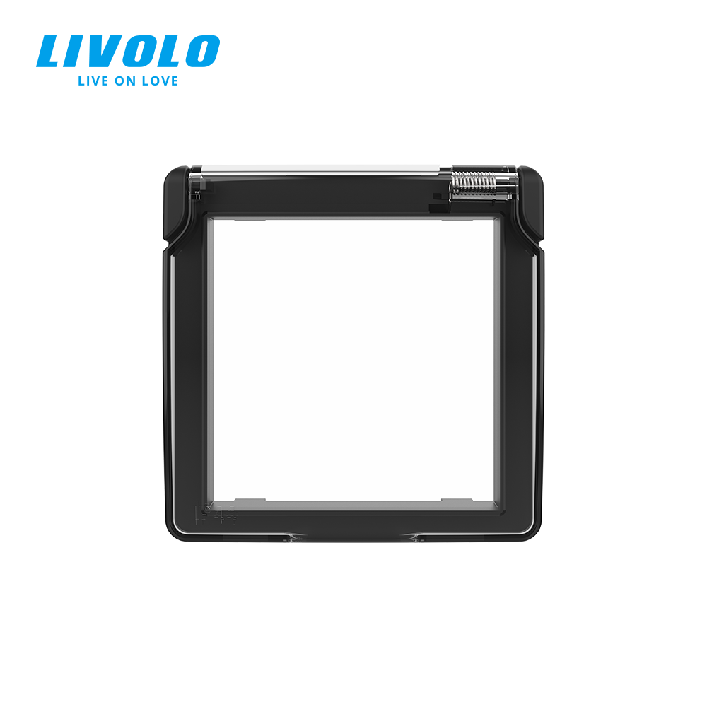 Кришка для розетки LIVOLO IP44 – захист від вологи та бризок, чорна (VL-XW001-2B) Коломия - фото 2