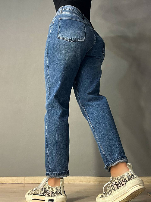 Джинси жіночі Dk-49 3564 MOM стрейчеві комфорт сині, синій, 40, 40, 78 см, 105 см Київ - фото 12