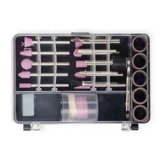 Камені шліфувальні набір 42шт з аксесуарами для гравера, осі 3,2 мм (кейс) Мукачево