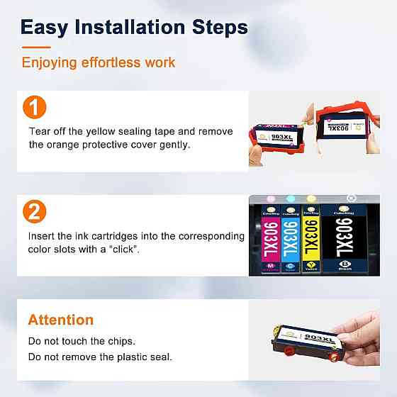 Универсальная упаковка картриджей Colorking 903XL для HP OfficeJet Pro 6950 6970 6760 Днепр