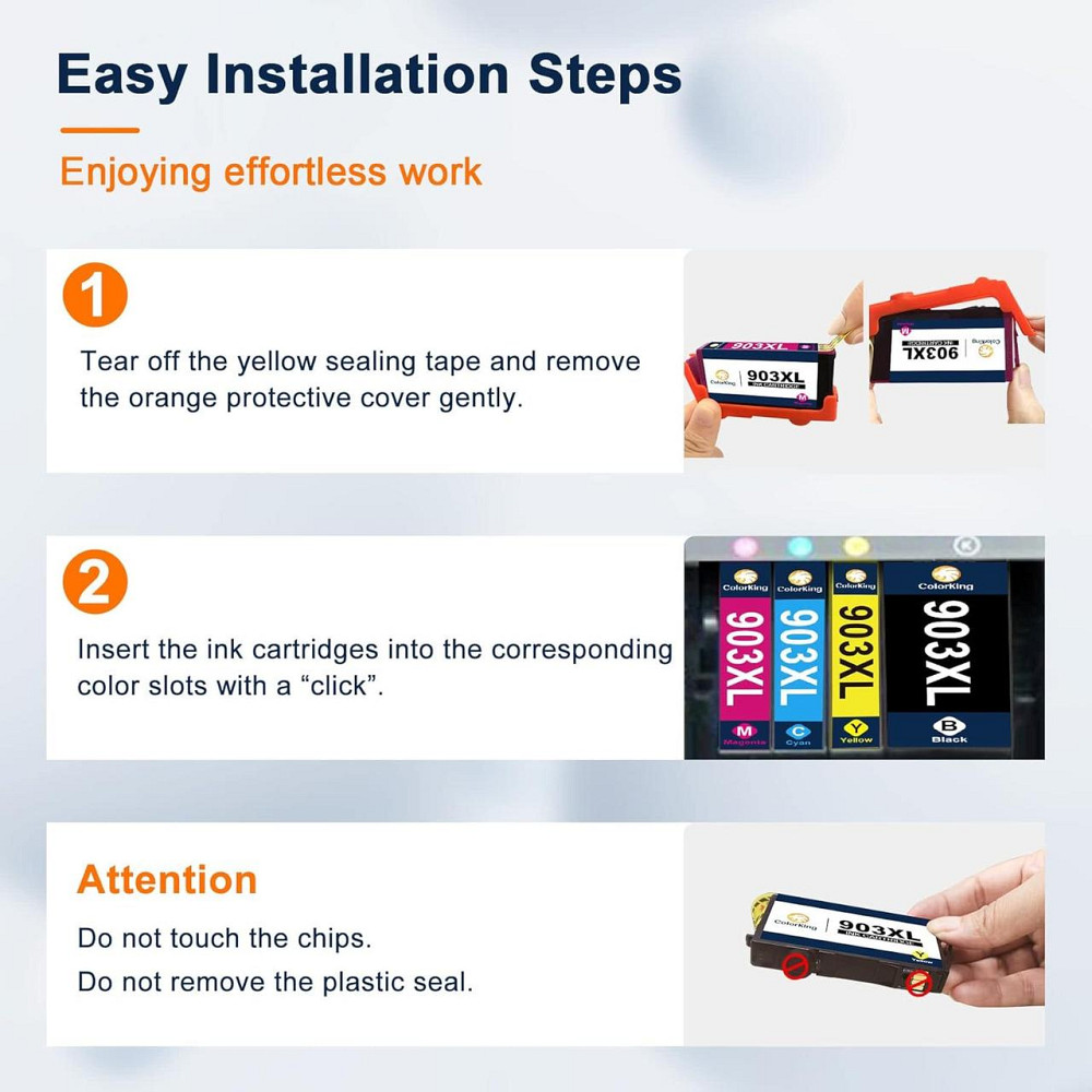 Универсальная упаковка картриджей Colorking 903XL для HP OfficeJet Pro 6950 6970 6760 Днепр - изображение 3