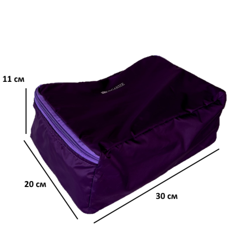 Дорожні органайзери сумки у валізу для речей 5 шт C002 (Фіолетовий) Суми - фото 4