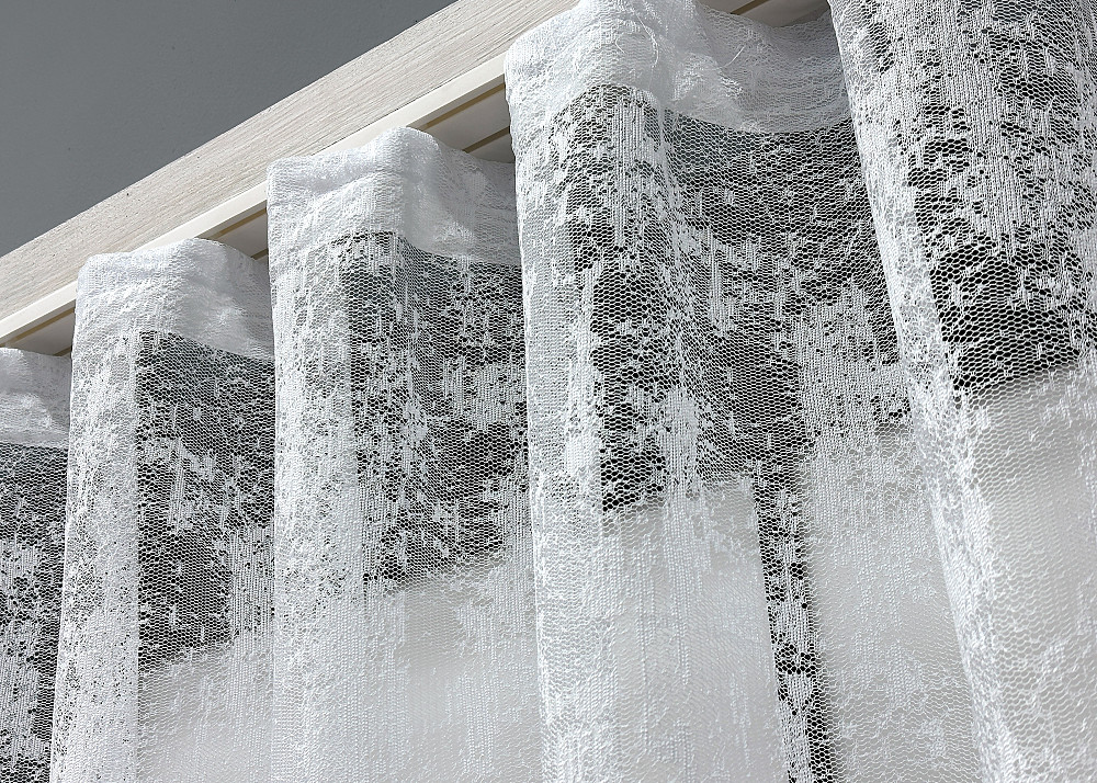 Тюль VR-Textil 1600т Жаккард Мрамор Высотой 120 см Белый 400х120 см (40-203) Киев - изображение 7