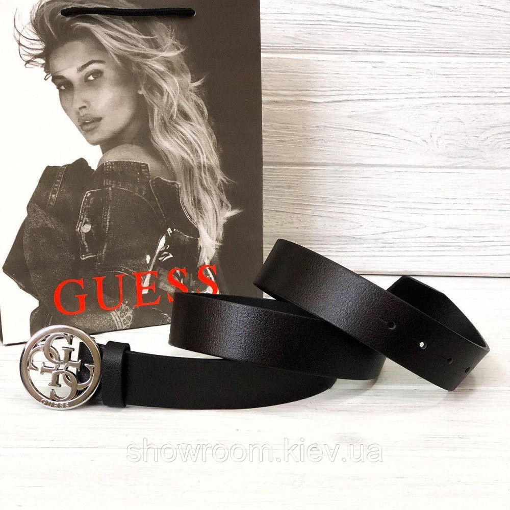 Женский кожаный ремень (4001) silver 3 см Киев - изображение 4