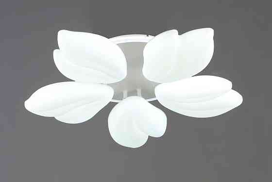 VALESO Люстра стельова світлодіодна VALESO 5 плафонів LED 76W Білий Сталь Акрил 3000K+6500K /5 Коломыя