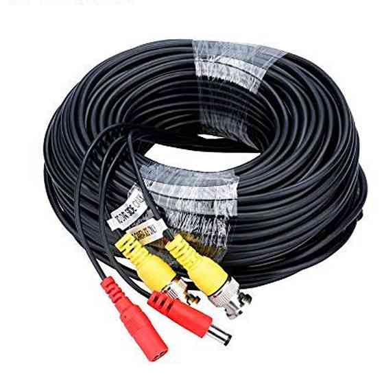 Патчкорд комбінований 50м, BNC-DC / Провід для відеокамер / Провід для камер відеоспостереження Київ