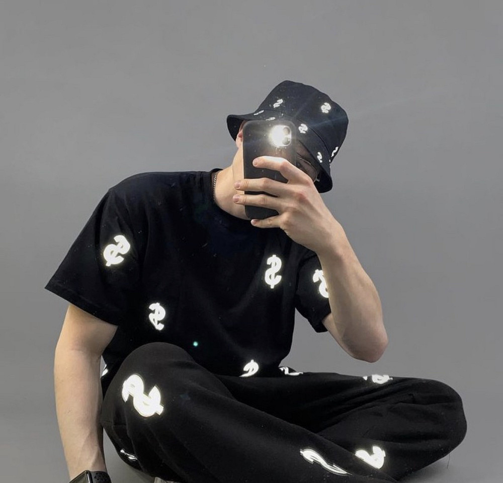 Чоловічий комплект футболки + джогерри з рефлективним принтом. Чернівці - фото 1