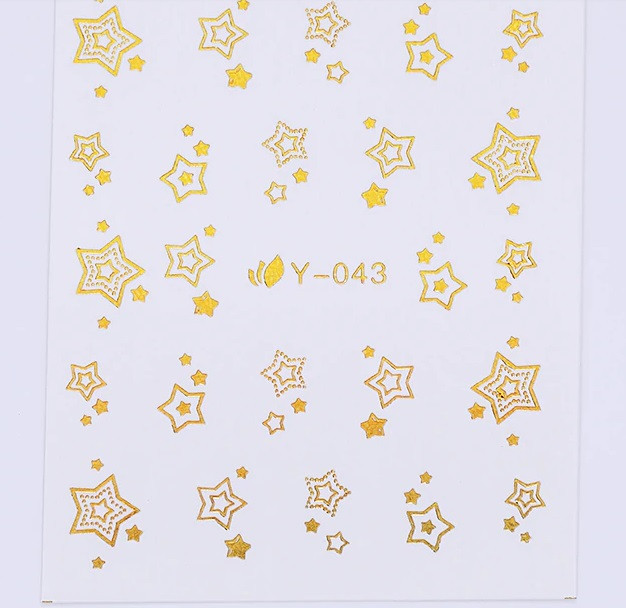 Наклейки для нігтів "Зірки" Y-043 Київ - фото 1
