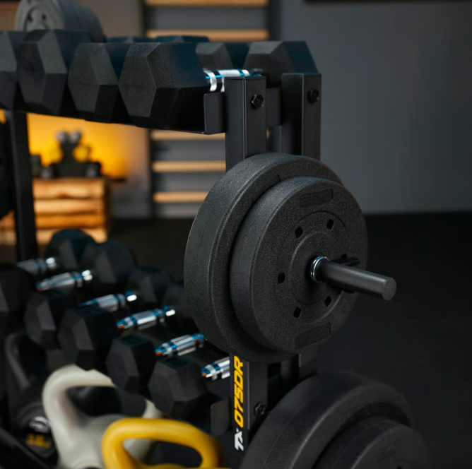 Стійка 3-рівнева для гантелей, грифів та гирь Trex Sport TX-075DR Київ - фото 9