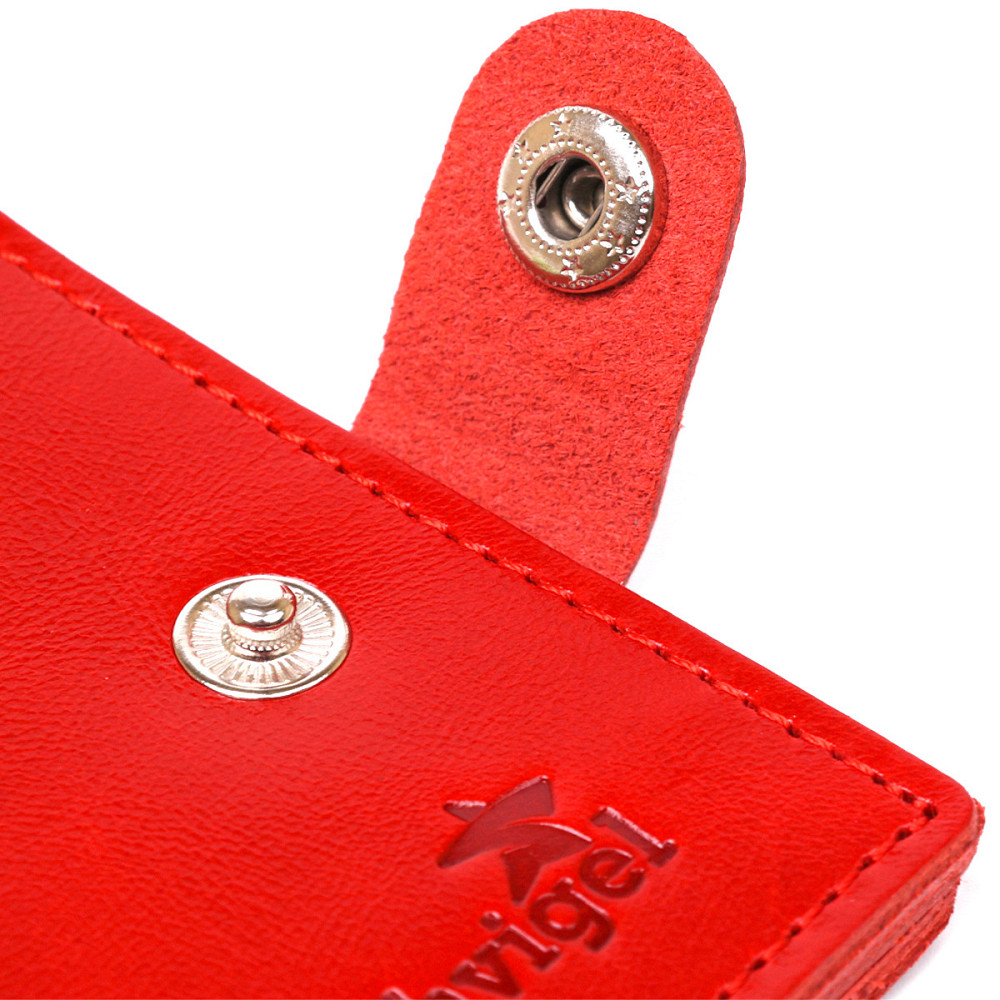 Женское небольшое кожаное портмоне Shvigel 16461 Красный Киев - изображение 5