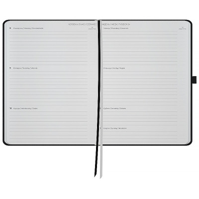 Еженедельник Axent датированный 2026 Grand Lines 195х255, черный (8531-26-01-A) Винница - изображение 5