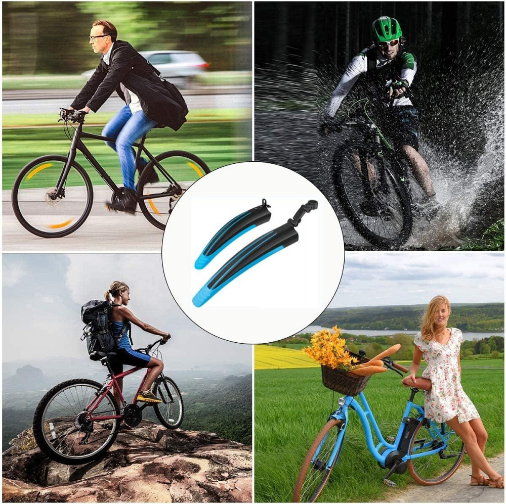Комплект блакитних велосипедних крил Київ - фото 16