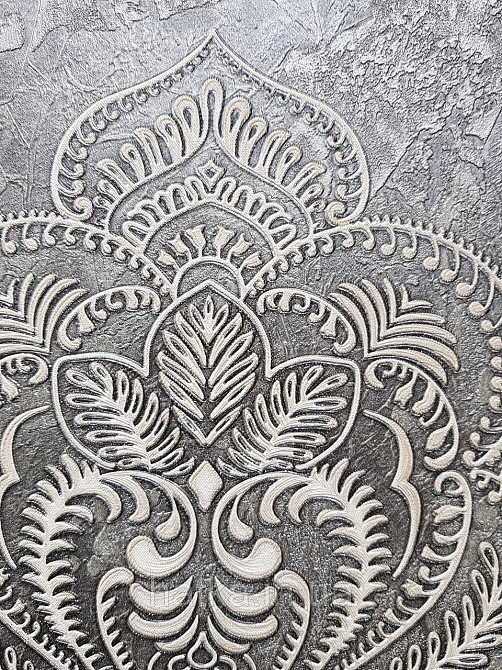 Шпалери вініл на флізеліні гарячого тиснення DU&KA King1.06х10 під штукатурку глянсові текстурні світло-беж Київ - фото 4