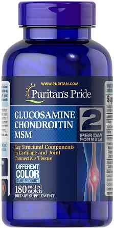 Глюкозамин хондроитин и МСМ, Triple Strength Glucosamine, Chondroitin, MSM, Puritan's Pride, 180 каплет Луцк