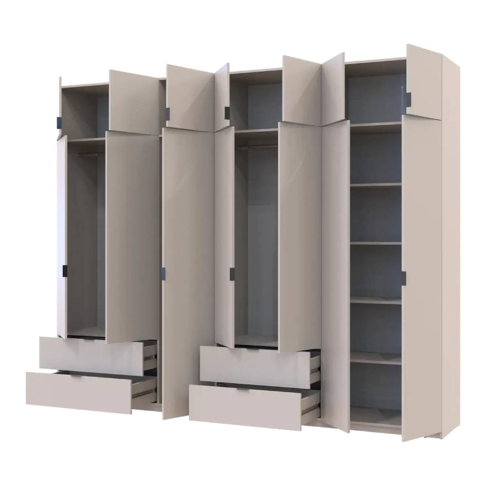 Шафа для одягу Doros Лукас Кашемір 3+4 ДСП 295х50х240 DRS-011717 (42005124) Львів - фото 2