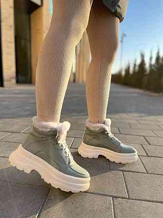 Черевики жіночі BR 07 мята натуральна шкіра зима 37-38р. (4890) Коломия