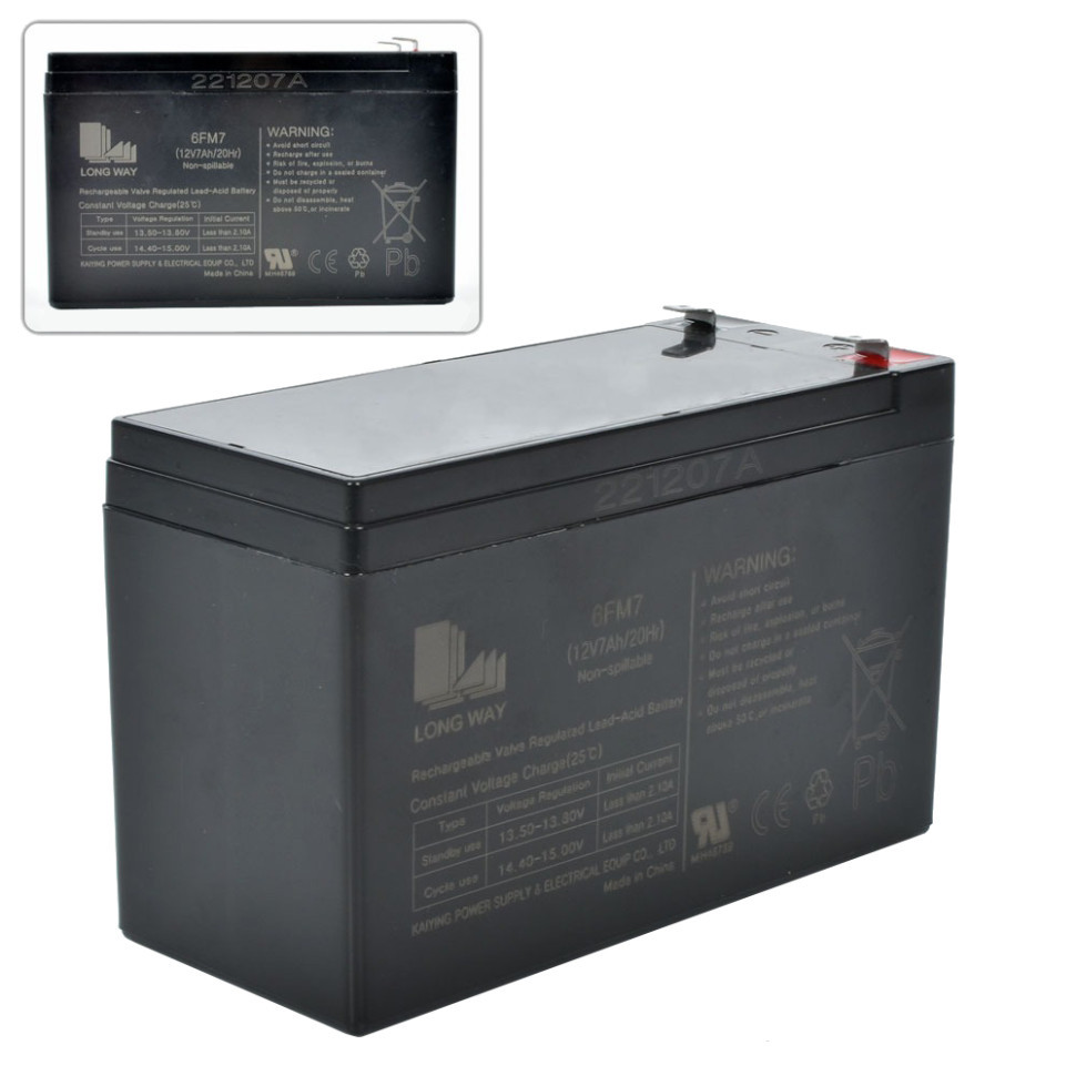 Аккумуляторная батарея универсальная 12V7Ah-BATTERY Винница - изображение 2