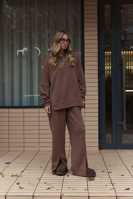 Женский теплый базовый костюм двойка из двухсторонней ангоры Одесса - изображение 9