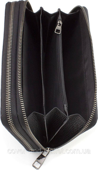 Мужской кожаный кошелек клатч на две молнии под крокодила Marco Coverna 5902 Киев - изображение 9