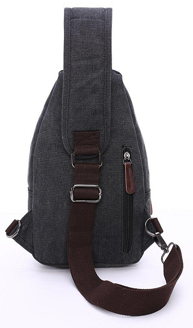 Сумка через плечо текстильная Черная (Vintage) Киев - изображение 13