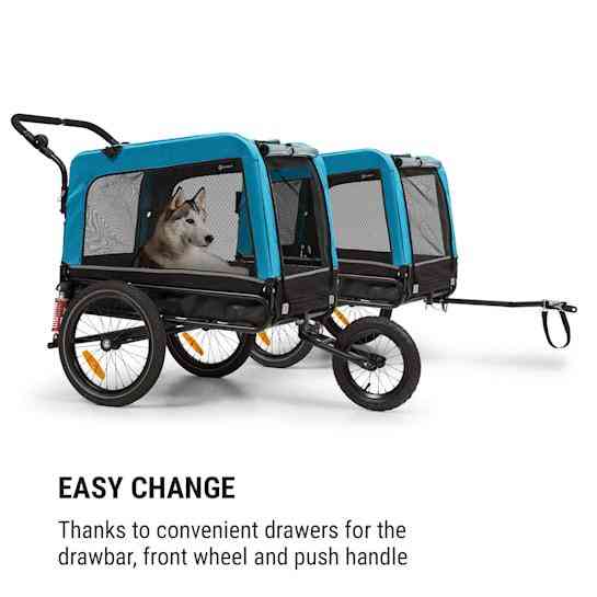 Причіп для собак Klarfit Husky Vario 2-в-1 Німеччина Рівне