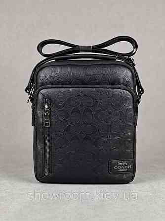 Мужская барсетка, сумка на плечо Coach (2515) чорная Киев